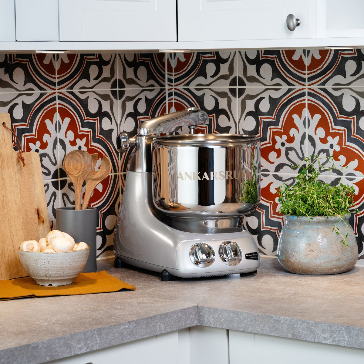 Ankarsrum Küchenmaschine Allrounderset mit Deluxe Zubehörset