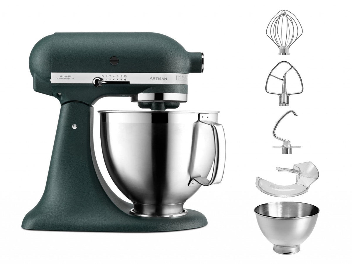 KitchenAid 4,8 L 5KSM185 Artisan Küchenmaschine Cookielover Artisan Fleischwolf+Spritzgebäck+Flexirührer