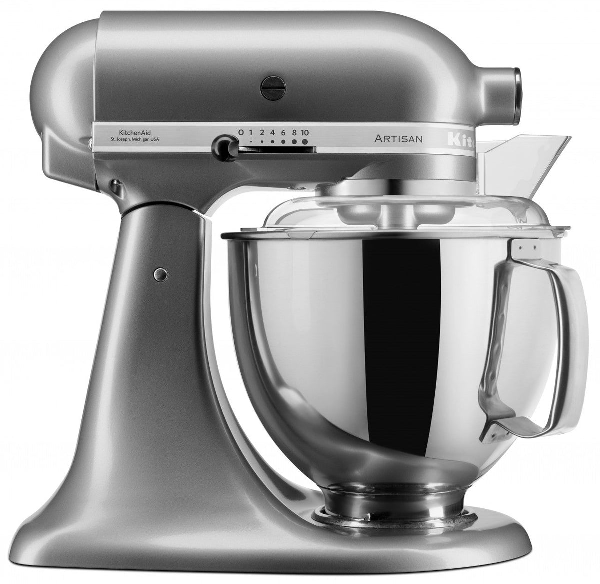 KitchenAid 4,8 L 5KSM175 Artisan Küchenmaschine Allrounderset mit Gemüseschneider+Fleischwolf+Spritzge