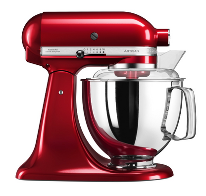 KitchenAid 4,8 L 5KSM175 Artisan Küchenmaschine Breadlover mit Messerschmidt Getreidemühlenvorsatz + Brotbackschüssel